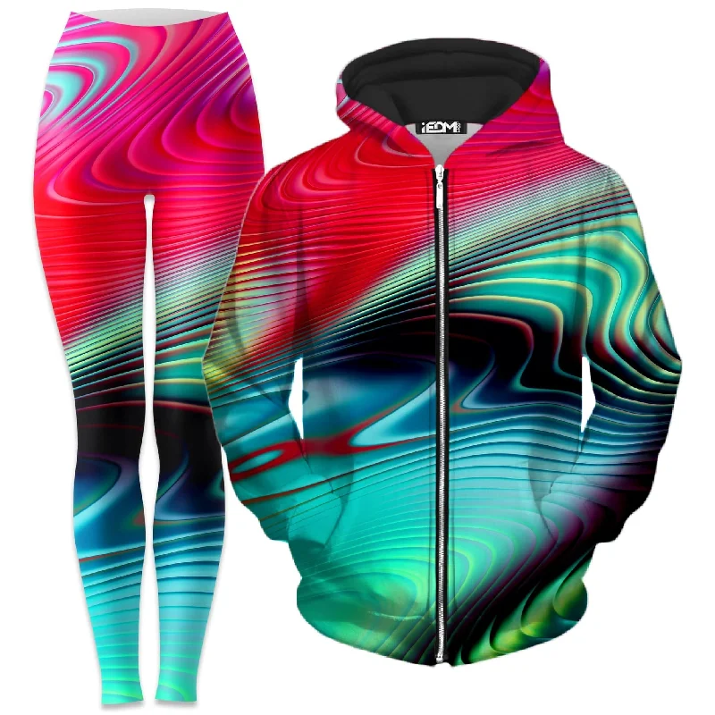 Psy Sand Hills Zip-Up Hoodie and Leggings Combo