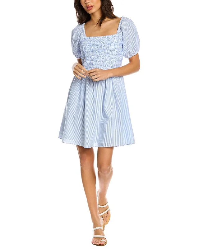 Sail to Sable Seersucker A-Line Dress