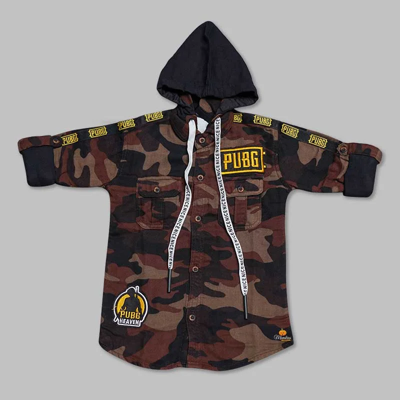 Solid PUBG Hoodie Shirt for Boys