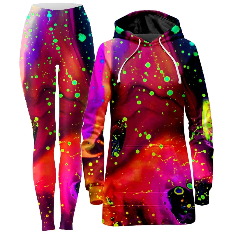 Cosmos Hoodie Dress and Leggings Combo