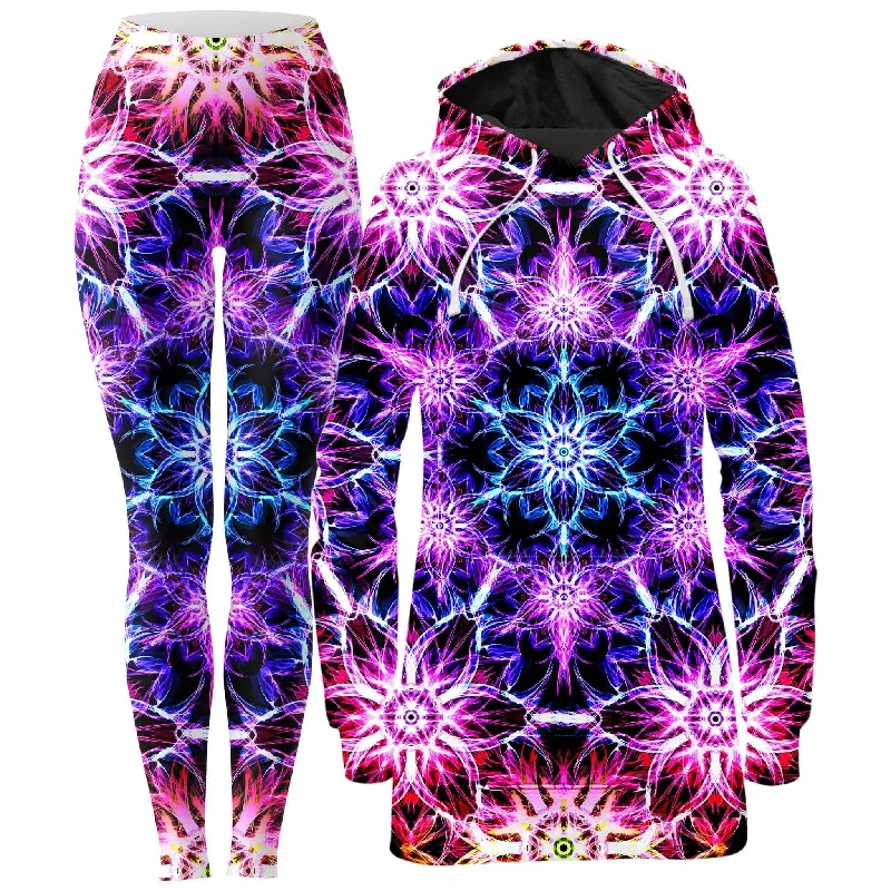 Awakening Hoodie Dress and Leggings Combo