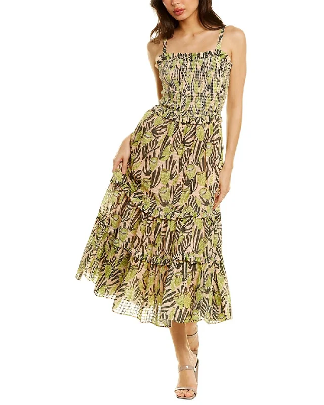 Temperley London Reef Print Midi Dress