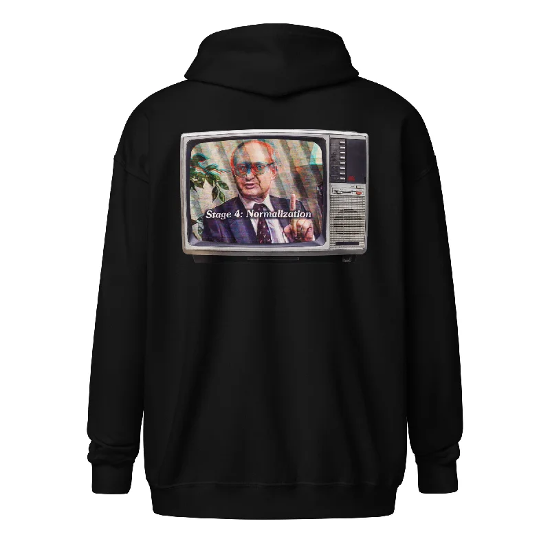 Yuri Bezmenov The Fourth Stages of Ideological Subversion Heavy Blend Zip Hoodie