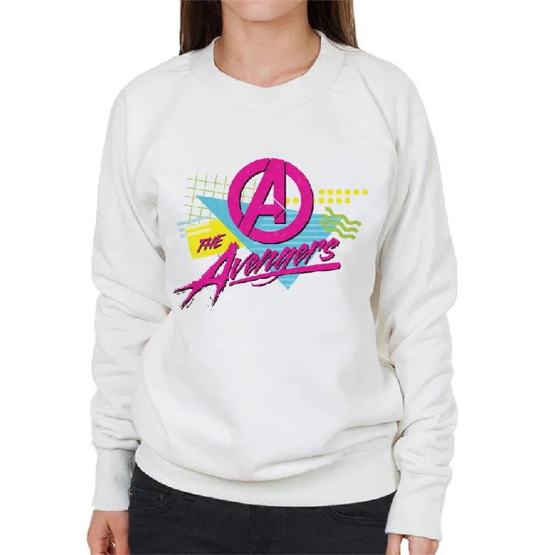 Marvel The Avengers Retro Distressed 80s Style Women's Sweatshirt