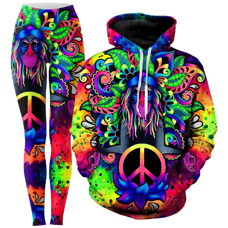 Peace Rafiki Hoodie and Leggings Combo