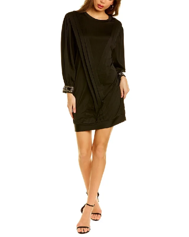 Beulah Pleated Shift Dress