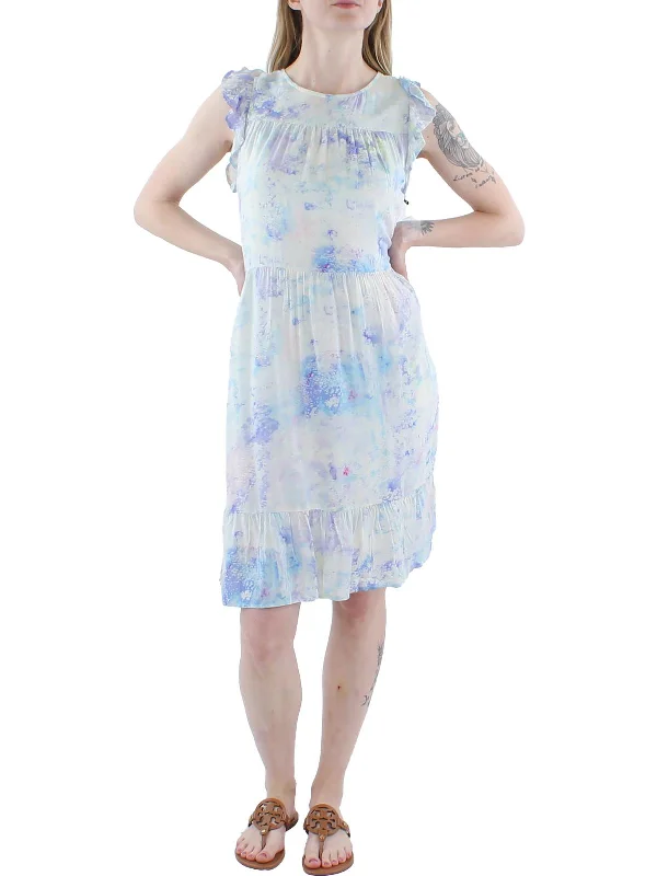 Womens Crinked Loose Shift Dress