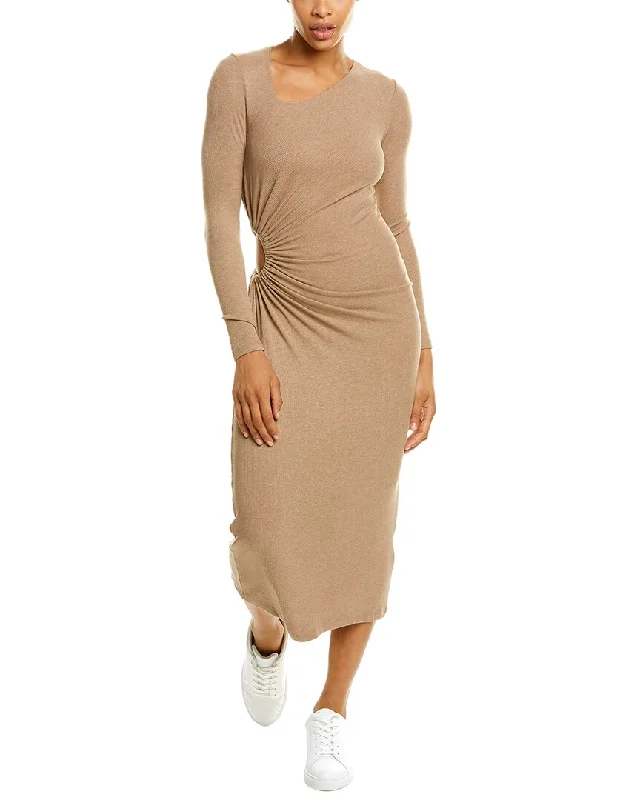 LNA Ami Rib Midi Dress