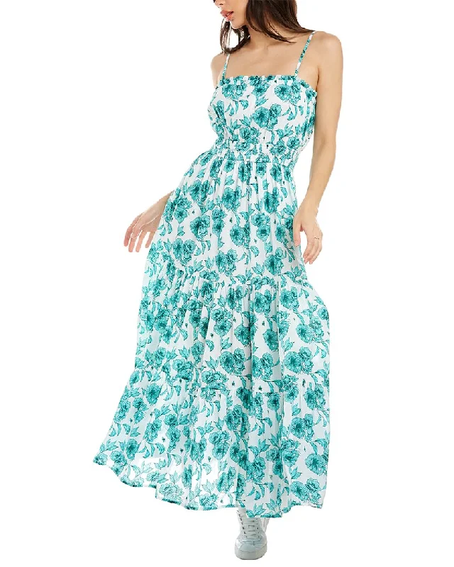 Celina Moon Smocked Maxi Dress