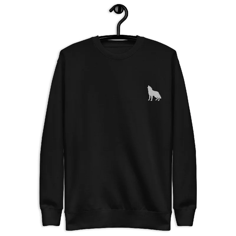 Loyal Wolf Embroidered Crewneck