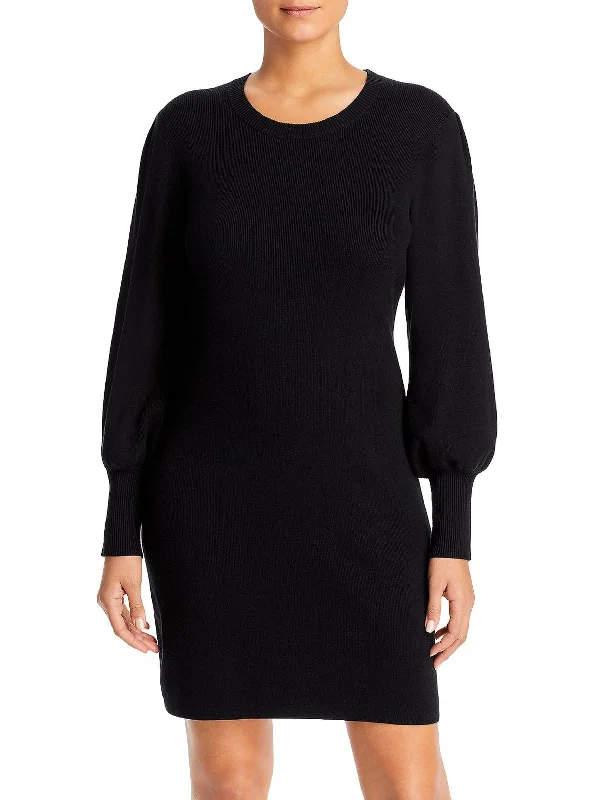 Pickford Womens Ribbed Short Sweaterdress