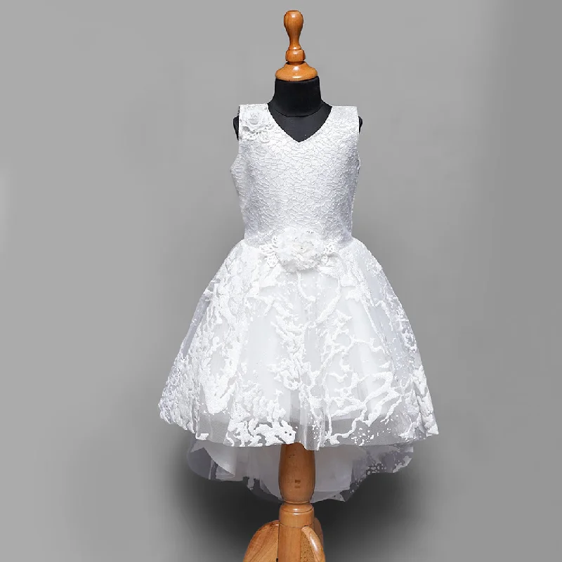 White Designer Girls Gown