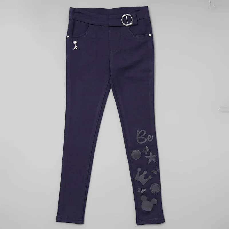 Navy Blue Jeggings for Girls