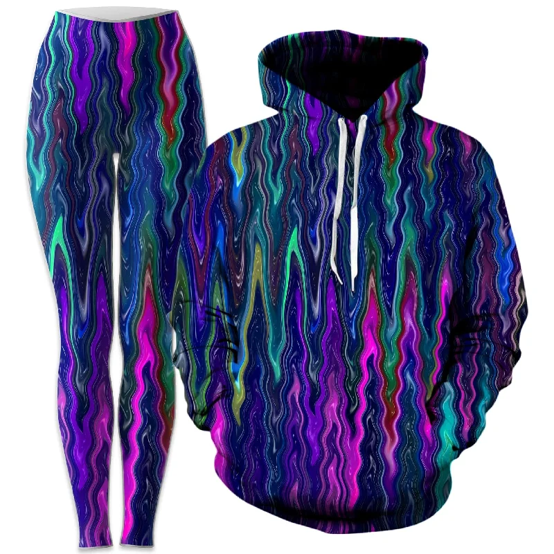 Cosmic Vibrations Hoodie and Leggings Combo