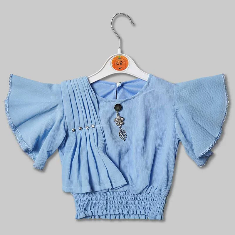 Top for Girls and Kids with Butterfly Sleeves