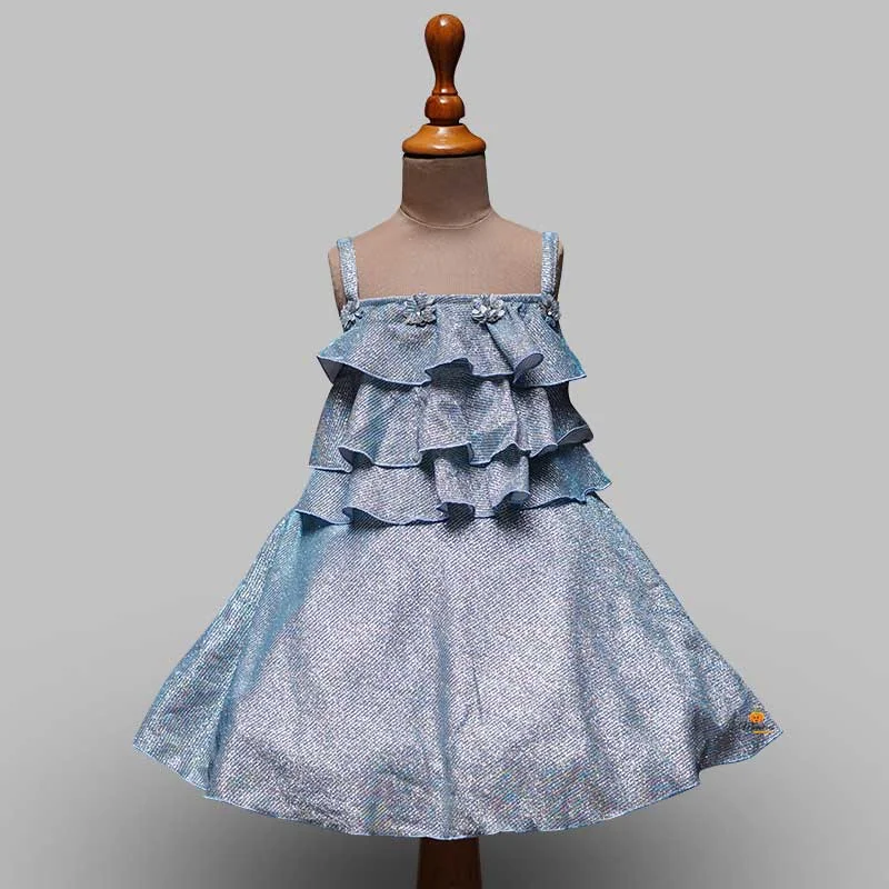 Layered Design Frock For Girls