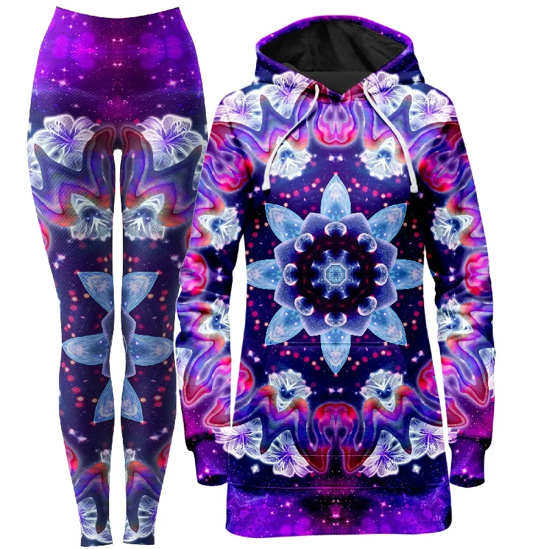 Sonic Blossom Hoodie Dress and Leggings Combo