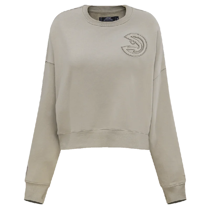 SUDADERA DE CUELLO REDONDO NBA ATLANTA HAWKS NEUTRAL PARA MUJER