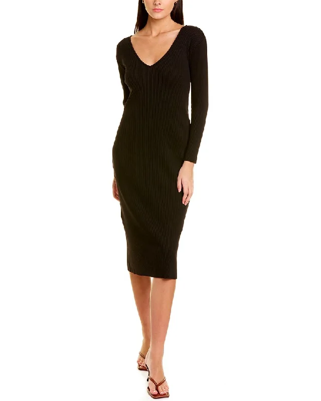 Vince Ribbed Midi Dress