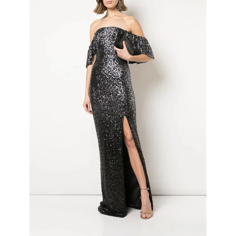 Ombre Sequin Column Gown