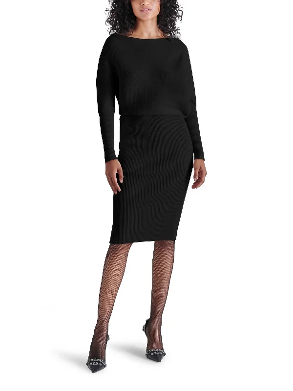 Lori Sweater Dress In Black