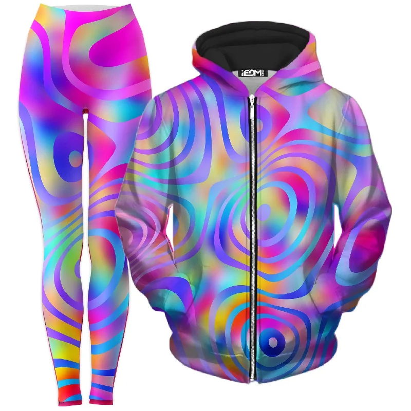 Cali Dreaming Zip-Up Hoodie and Leggings Combo