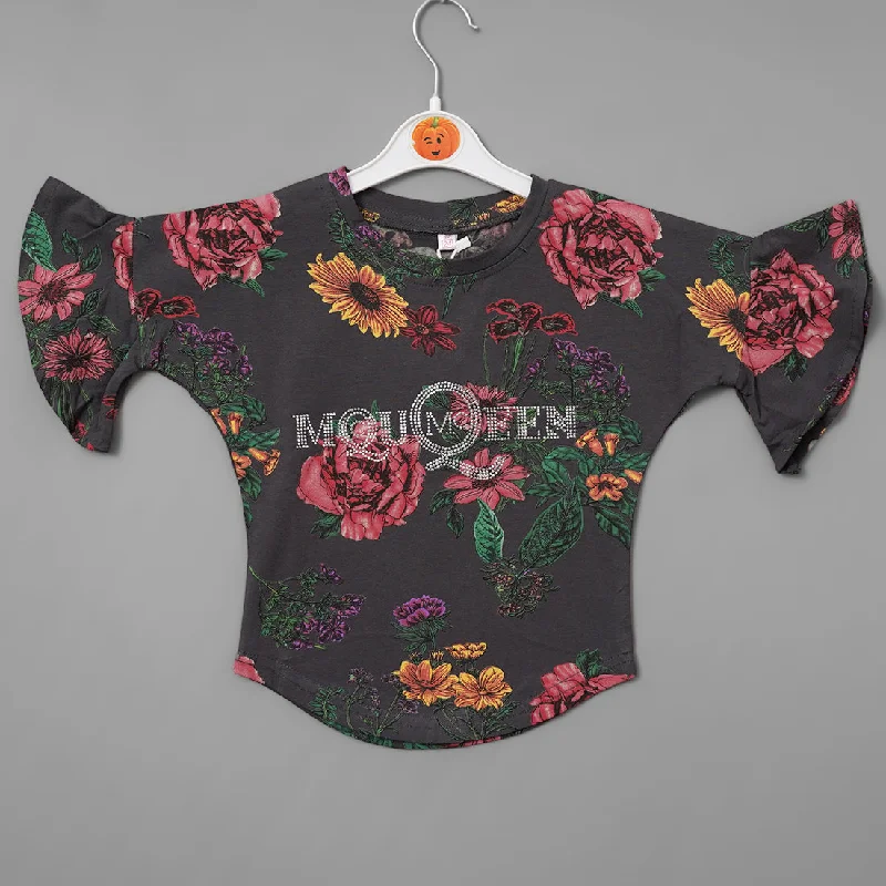 Floral Design Tops for Girl