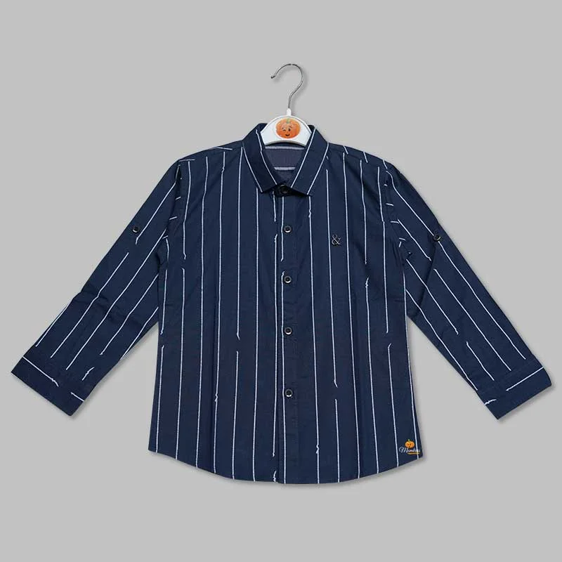 Blue Lining Shirt for Boys