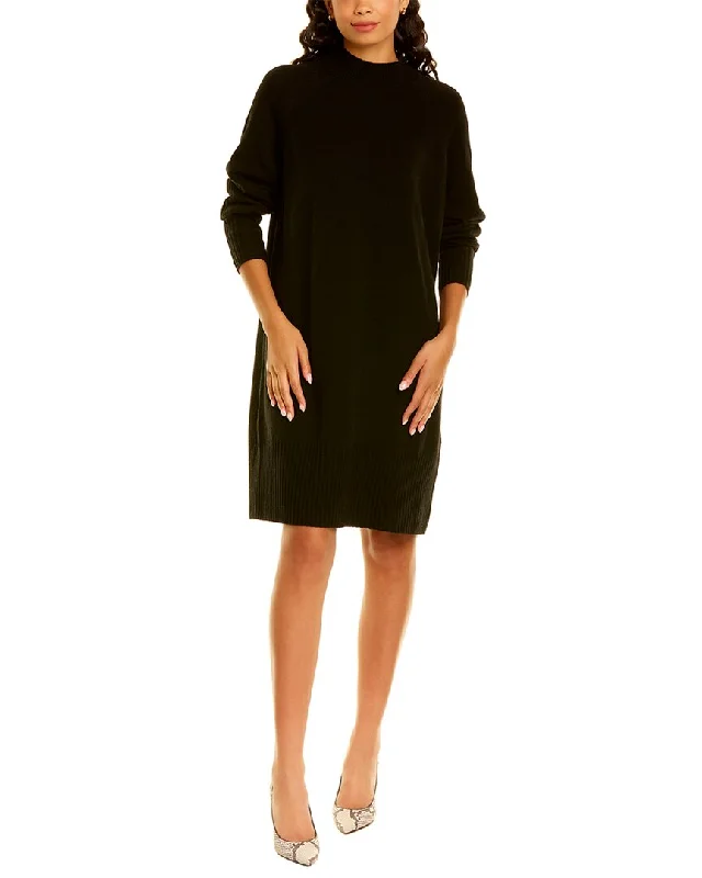 Whistles Funnel Neck Wool Knit Dress