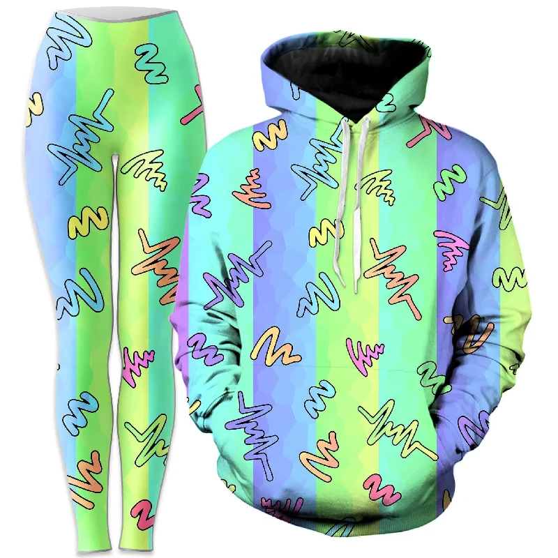 Trippy Doodles Hoodie and Leggings Combo