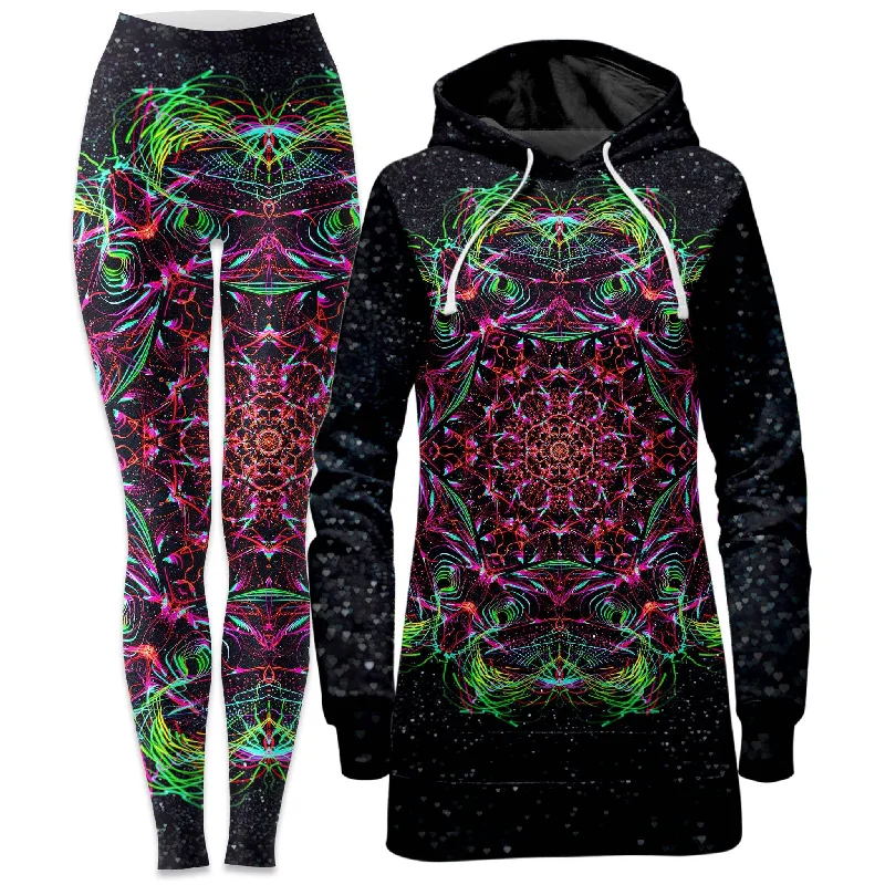 Galactic Portal Hoodie Dress and Leggings Combo