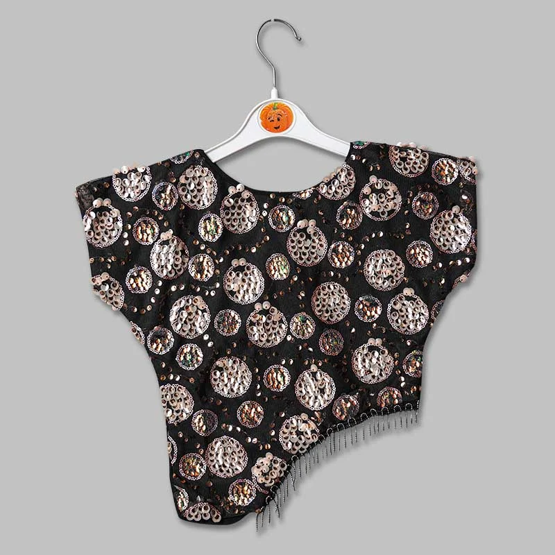 Top for Girls and Kids with an Elegant Sequins