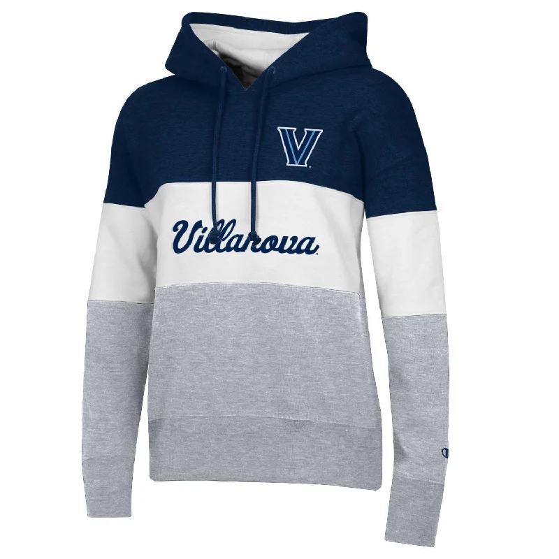 Ladies Villanova Wildcats Superfan Colorblock Hood