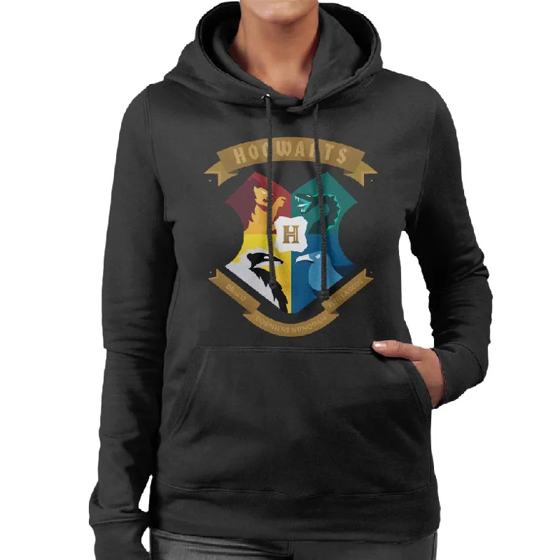 Harry Potter All Hogwarts School Shield Women's Hooded Sweatshirt