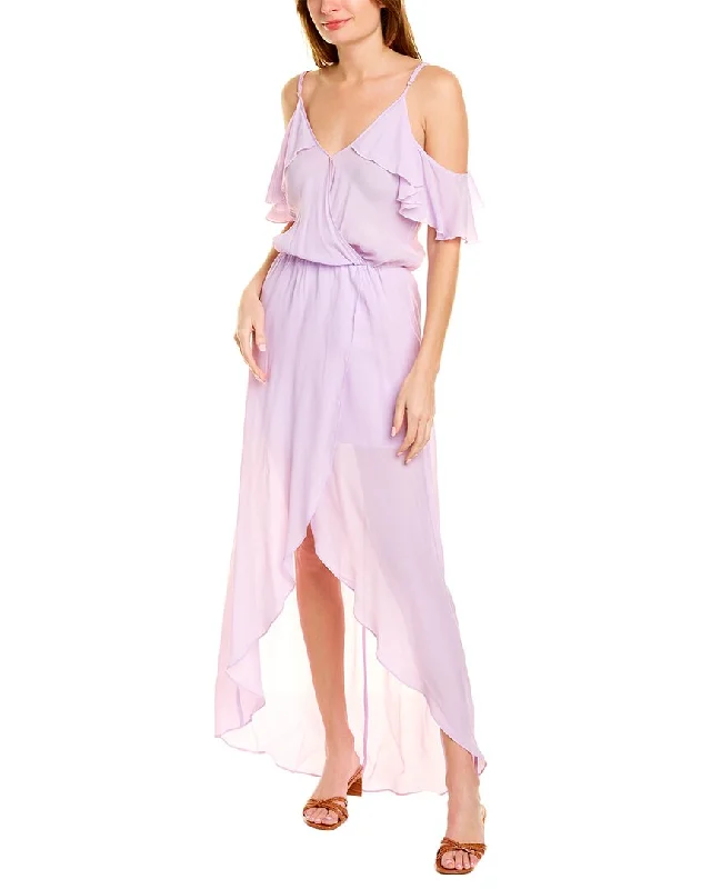 Karina Grimaldi Rockefeller Silk-Blend Maxi Dress