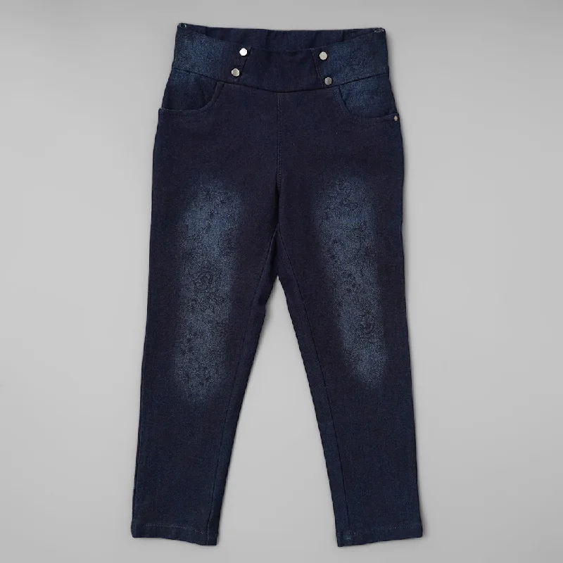 Navy Blue Jeggings for Girls