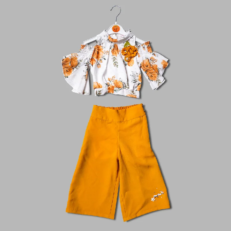 The Flory Print Off-Shoulder Western Set