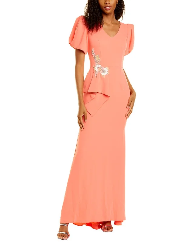 Carla Ruiz Short Sleeve Maxi Dress