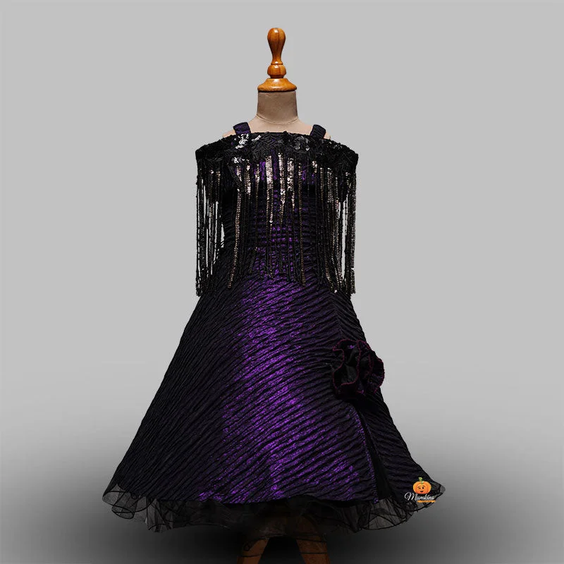 Purple Party Wear Gown for Kids