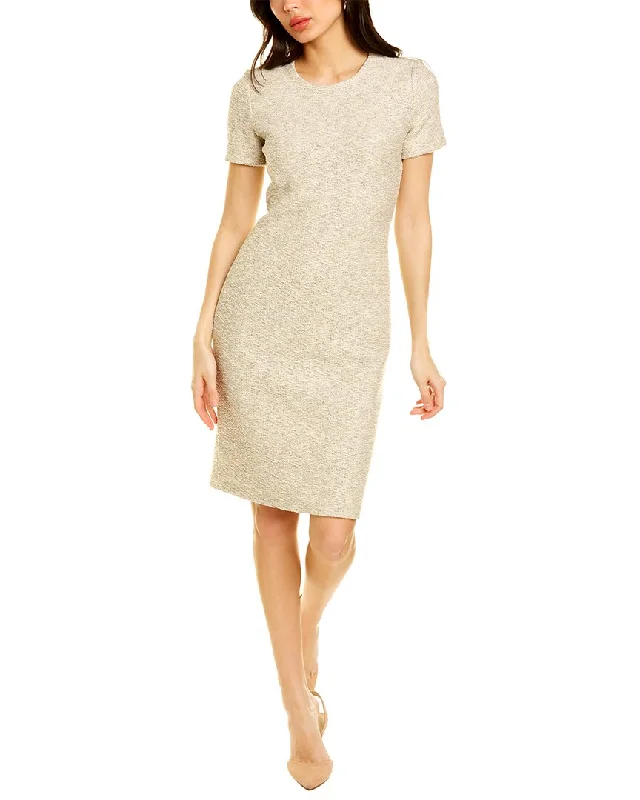 St. John Float Tweed Sheath Dress