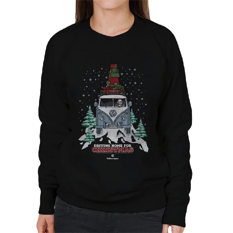 Volkswagen Christmas Driving Home For Xmas In The Snow Women's Sweatshirt