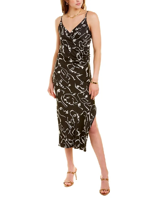 en saison Satin Print Maxi Dress