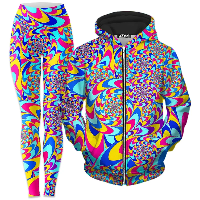 Rabbit Hole Zip-Up Hoodie and Leggings Combo