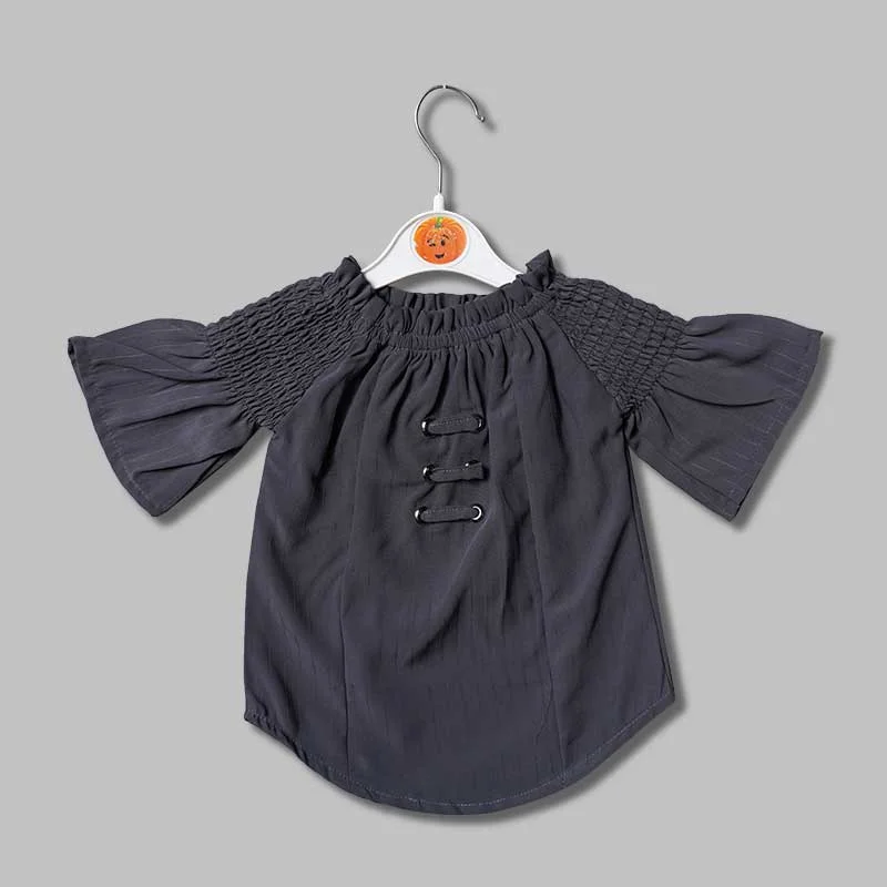 Top for Girls and Kids with Bell Shape Sleeves