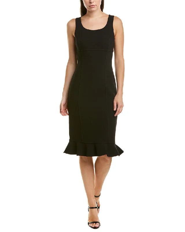 Michael Kors Collection Wool-Blend Sheath Dress