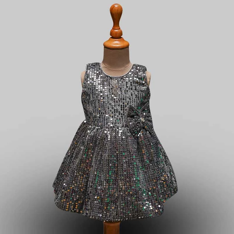 Party Wear Frock for Girl in Sequins