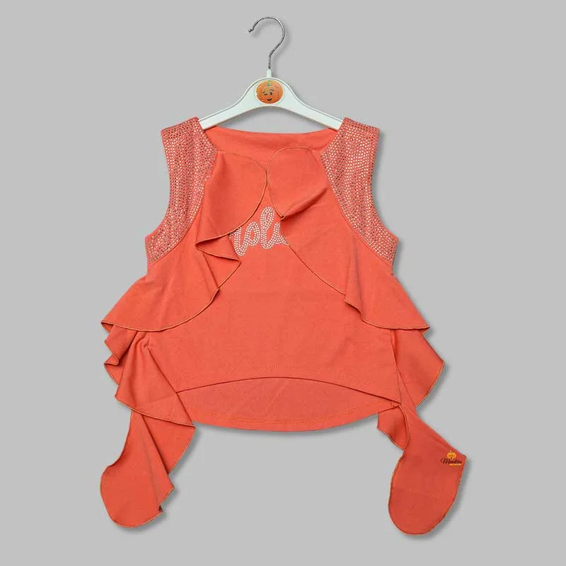 Top for Girls and Kids with Butterfly Pattern