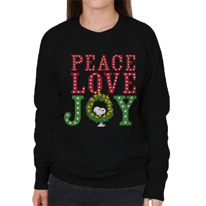 Peanuts Snoopy Woodstock Wreath Women's Sweatshirt