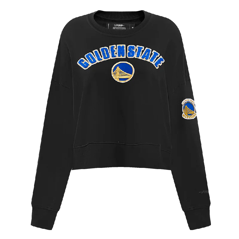 SUDADERA DE CUELLO REDONDO NBA GOLDEN STATE WARRIORS CLASSIC ESSENTIALS PARA MUJER