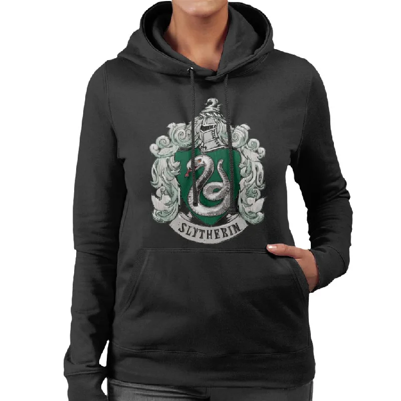 Harry Potter Slytherin House Crest Women's Hooded Sweatshirt